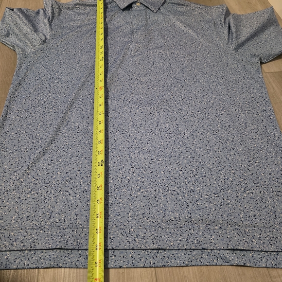 FootJoy Sky Blue Speckled Polo Shirt - Picture 4 of 7